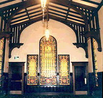 beechwood hotel foyer interior lighting